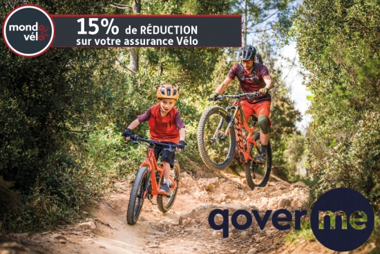 15% de réduction sur votre assurance vélo Qover