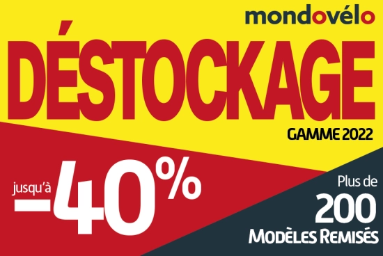 Jusqu'à 40% de REMISE sur une sélection de VÉLOS en STOCK - Mondovélo