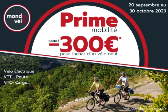 300€ de remise pour l'achat de votre vélo chez Mondovélo annecy Epagny ou Seynod