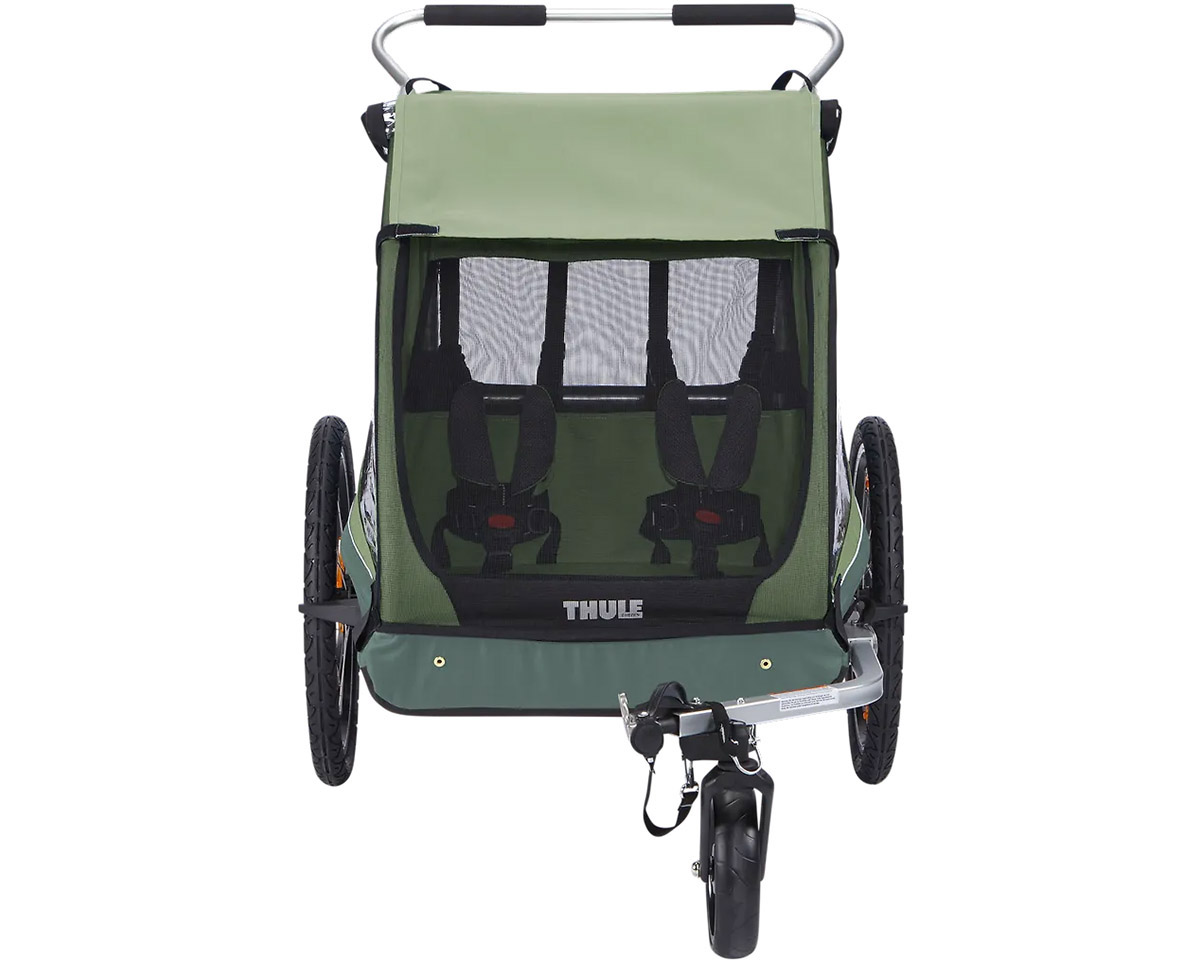 Remorque pour enfant 2 places COASTER XT Vert