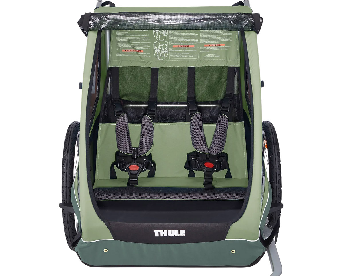 Remorque pour enfant 2 places COASTER XT Vert