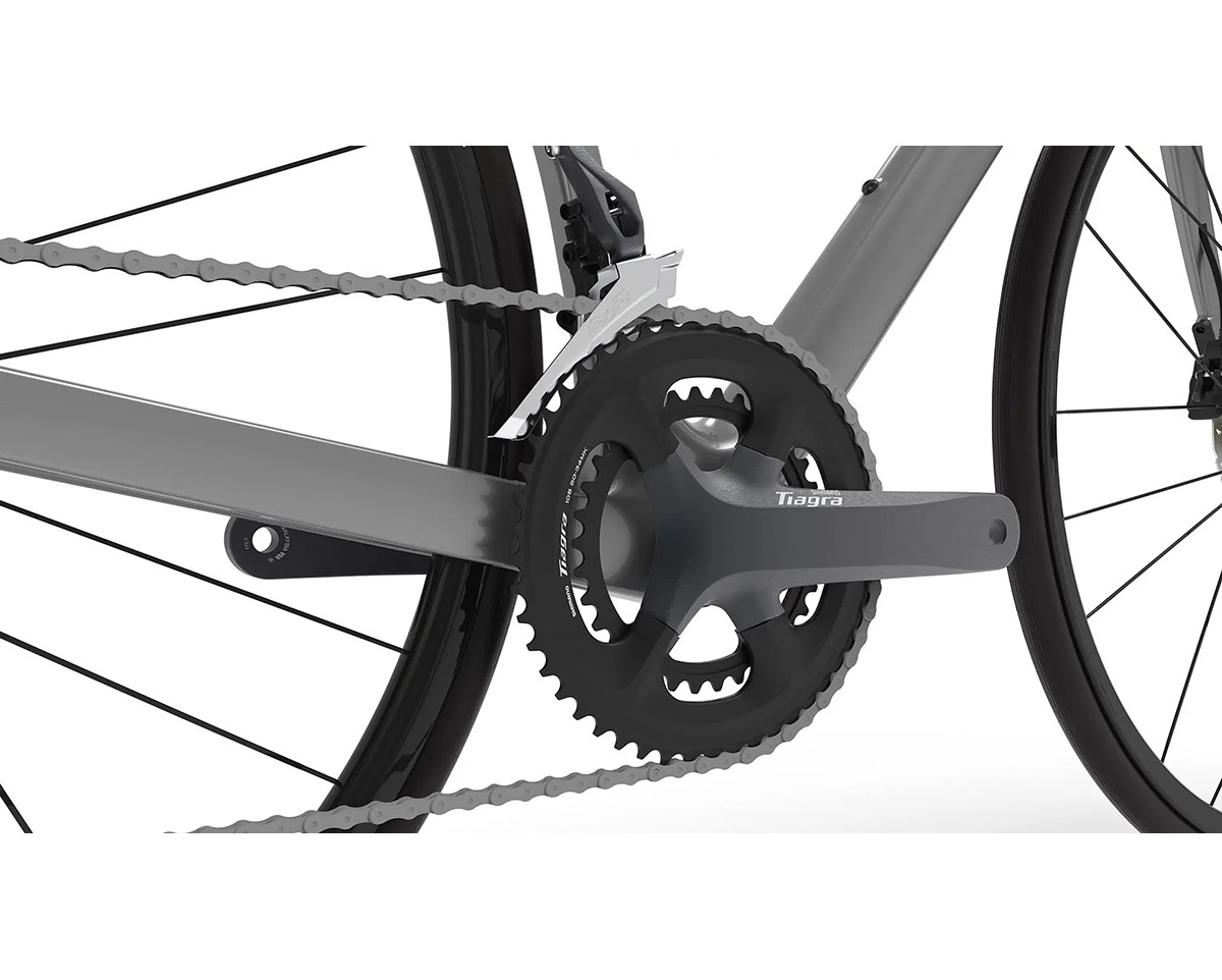Vélo de route Unisexe L'ENDURANCE TIAGRA Gris Métal